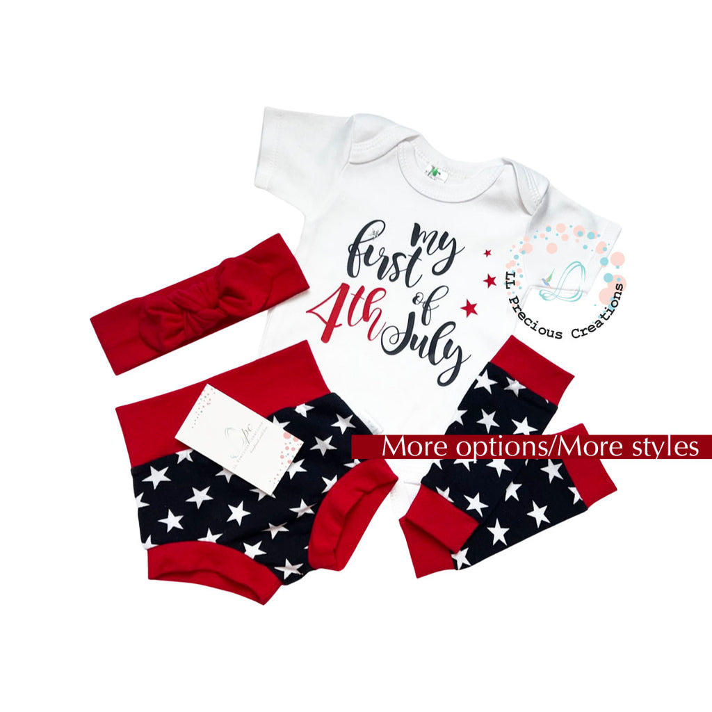 Baby's 1st Fourth of July Independence Gender Neutral Outfit Baby's First Patriotic Day outfit #llpreciouscreations #4thofJuly #Independencedayoutfit #babybummies #highwaistbummies #legwarmers #redandblue #bluestars #4thofJulybaby #babygirloutfit #babyboyoutfit #redstripes #bluestripes #starsandstripes #cominghomeoutfit #baby'sfirstof4t