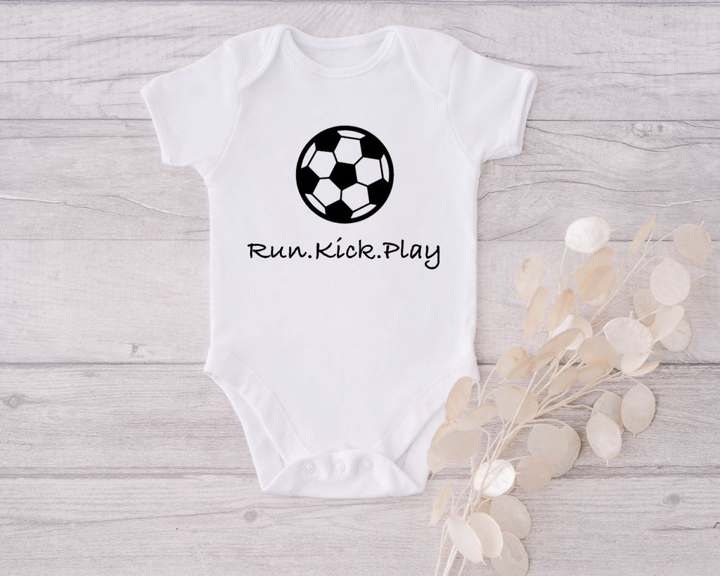 Baby Bodysuit Soccer Ball Top Baby Gift LL Precious Creations #llpreciouscreations #babyoutfit #newbornbodysuit #soccerbodysuit #soccershirt #babyshowergift #momtobegift #boyshirt #babyboyclothes #soccerballtop #babyboy #trendybaby 