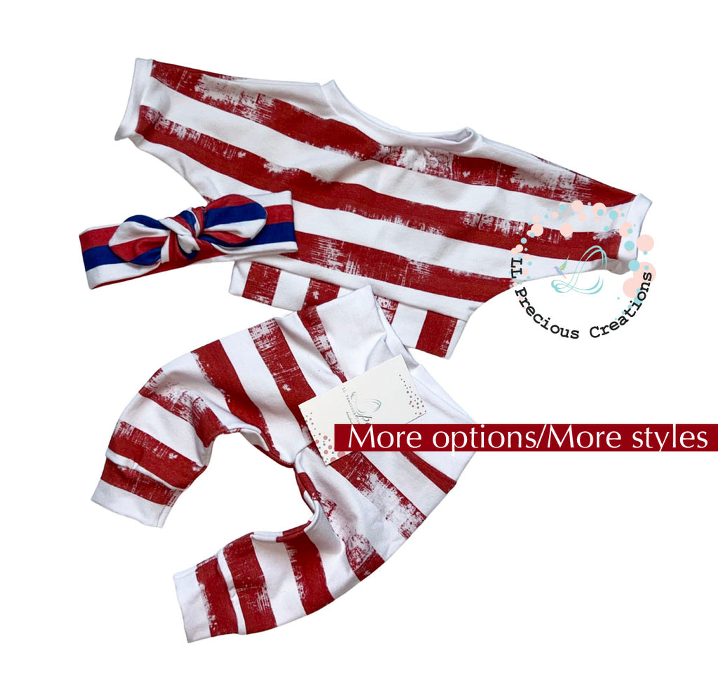 Baby's First 4th of July Outfit Newborn Baby Outfit Independence Day Clothes Red Stripes and Blue Stars by LL Precious Creations #4thofJuly #Independencedayoutfit #independencebaby #RedandBlue #Redstripes #BlueStars #RedBlueWhite #newbornbaby #cominghomeoutfit #redandblue #redstripes #bluestars #personalizedoutfit #personalized4thofJuly #1stFourthofJuly #newbornbabyboy #genderneutraloutfit #llpreciouscreations