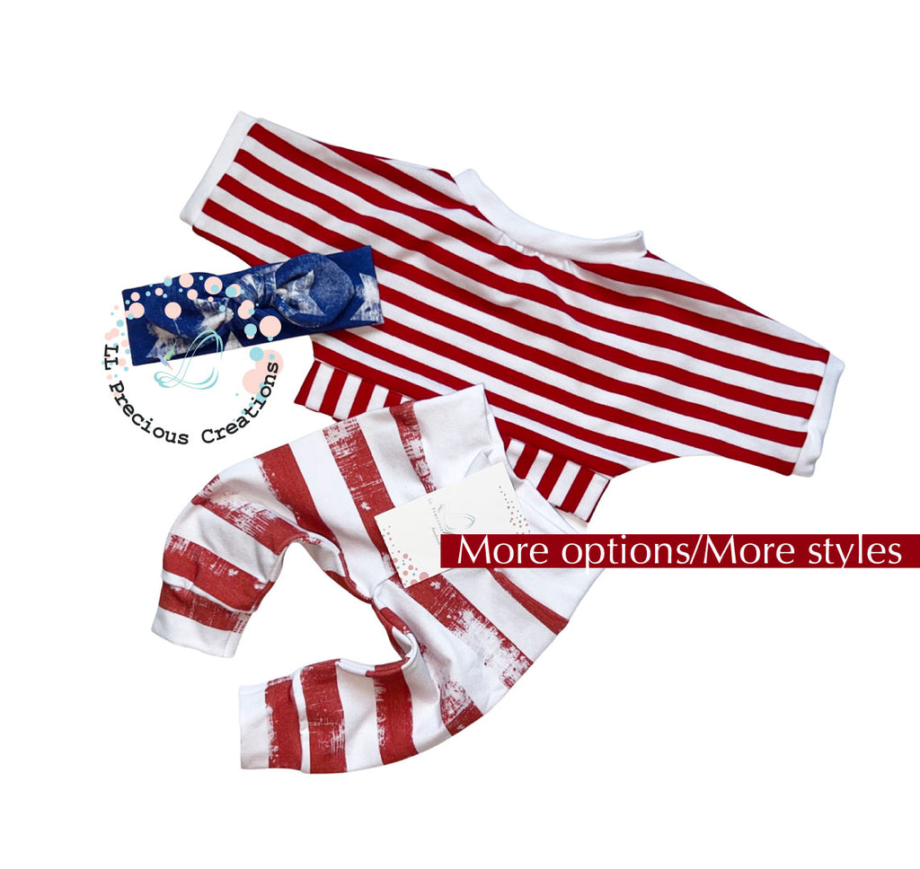 Baby's First 4th of July Outfit Newborn Baby Outfit Independence Day Clothes Red Stripes and Blue Stars by LL Precious Creations #4thofJuly #Independencedayoutfit #independencebaby #RedandBlue #Redstripes #BlueStars #RedBlueWhite #newbornbaby #cominghomeoutfit #redandblue #redstripes #bluestars #personalizedoutfit #personalized4thofJuly #1stFourthofJuly #newbornbabyboy #genderneutraloutfit #llpreciouscreations