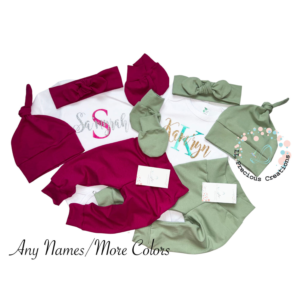 Personalized Twin Matching Coming Home Outfits LLPreciouscreations #llpreciouscreations #twins #newborntwins #babyboyoutfit #babygirloutfit #cominghomeoutfit #personalizedoutfit #newborntwins #babygift #babyshowergift #hospitalbabyoutfit #handmade #boygirltwins #matchingbabyoutfits #siblingoutfits #babyclothes