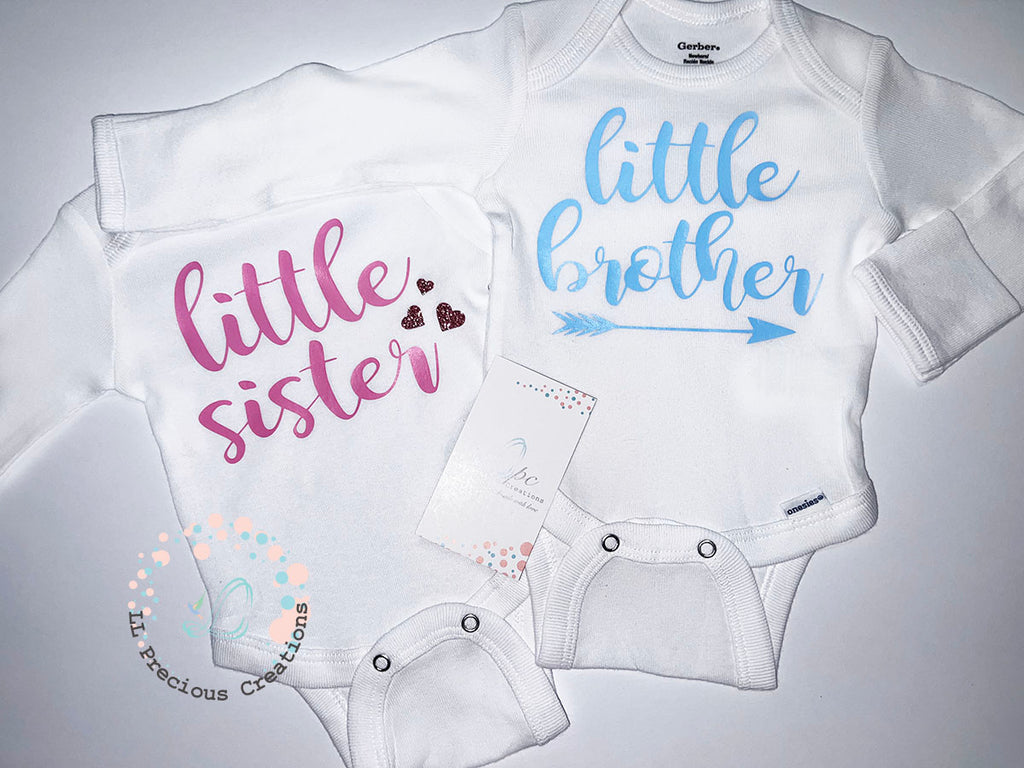 Twin Matching Coming Home Outfits Little Brother Little Sister LLPreciouscreations #llpreciouscreations #littlesister #littlebrother #twins #newborntwins #babyboyoutfit #babygirloutfit #cominghomeoutfit #personalizedoutfit #newborntwins #babygift #babyshowergift #hospitalbabyoutfit #handmade #boygirltwins #matchingbabyoutfits #siblingoutfits #babyclothes