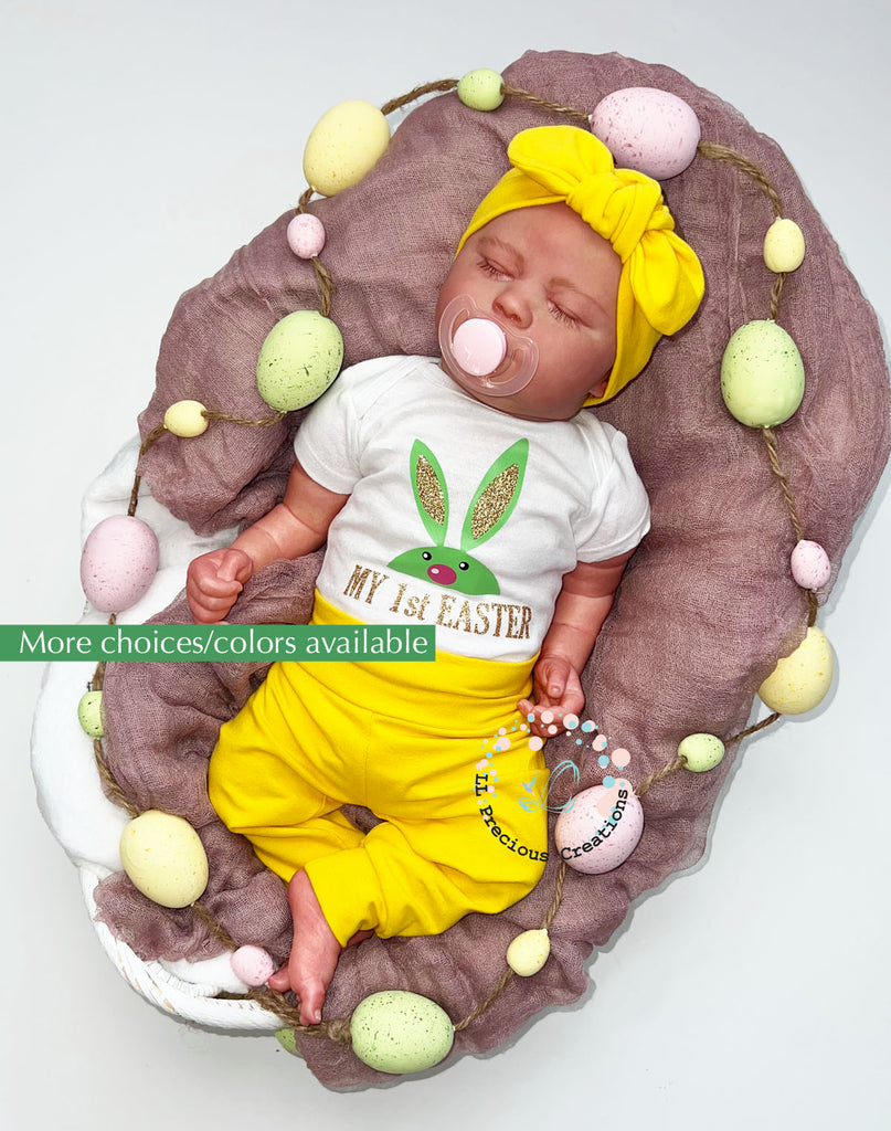 Baby's 1st Easter Outfit Set Pink Bunny Outfit Newborn Baby Outfit by LL Precious Creations #baby's1stEaster #newbornbaby #newbornoutfit #Easterbaby #Easteroutfit #FirstEaster #babyoutfit #cominghomeoutfit #newbornbabygirl #newborbabyboy #unisexbabyoutfit #bunnyoutfit #Easter2024