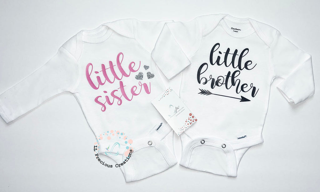 Twin Matching Coming Home Outfits Little Brother Little Sister LLPreciouscreations #llpreciouscreations #littlesister #littlebrother #twins #newborntwins #babyboyoutfit #babygirloutfit #cominghomeoutfit #personalizedoutfit #newborntwins #babygift #babyshowergift #hospitalbabyoutfit #handmade #boygirltwins #matchingbabyoutfits #siblingoutfits #babyclothes