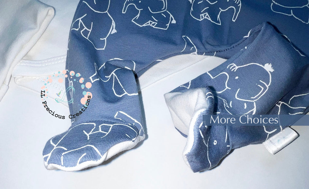 Dusty Blue Elephants Footed Leggings Hat Bow Outfit by LL Precious Creations #footedpants #footedbabyleggings #genderneutraloutfit #babyoutfit #blueleggings #elephantblueleggings #babypants #newbornbabyoutfit #babygirloutfit #babyboyoutfit #babyboypants #babyleggings #babypants #cominghomeoutfit #newbornbabygirl #babygift #babyshowergift #llpreciouscreations