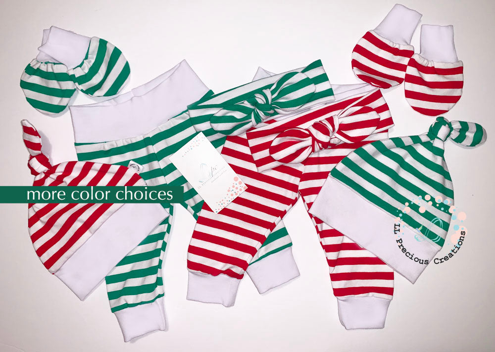 Best GIFT Ever Gender Neutral Christmas Baby Outfit Candy Cane Outfit #llpreciouscreations #bestgiftever #newbornbaby #christmasbabyoutfit 