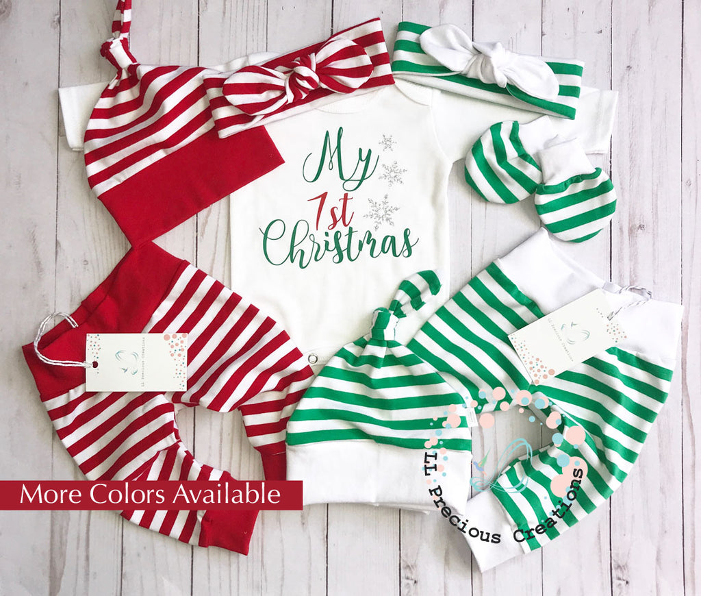 Baby's 1st Christmas Outfit Gender Neutral Christmas Baby Outfit Candy Cane Outfit  #newbornbabyoutfit #christmasoutfit #llpreciouscreations #bestgiftever #newbornbaby #christmasbabyoutfit