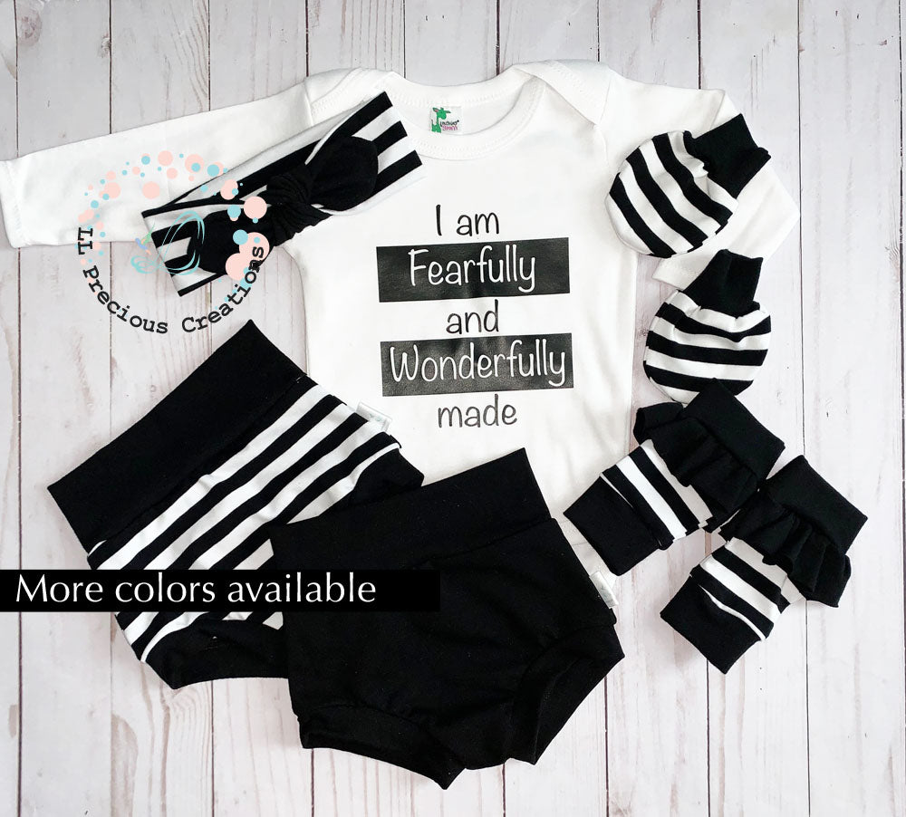 High Waist Bummies Stripe Shots Outfit Wonderfully and Fearfully Made