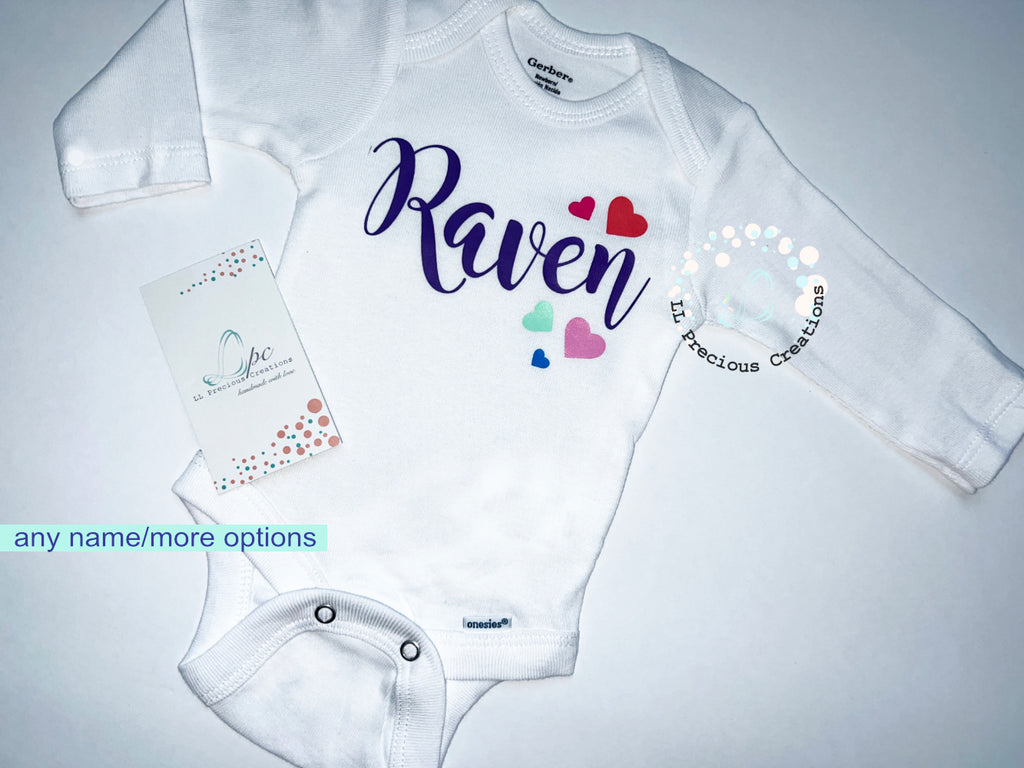 LL Precious Creations Personalized Baby Bodysuit