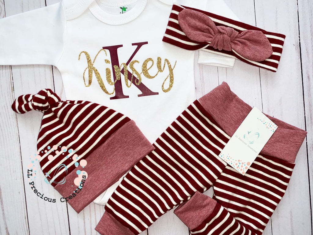 Baby Girl Coming Home Outfit Newborn Baby Clothes LL Precious Creations