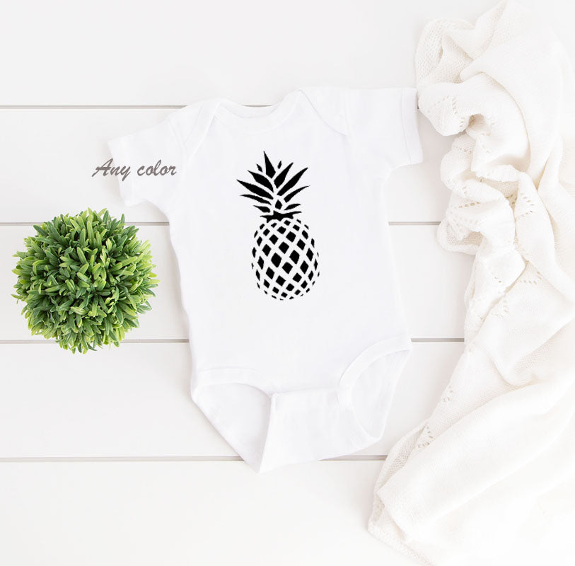 Pineapple Bodysuit Baby Top Newborn Shirt  LL Precious Creations